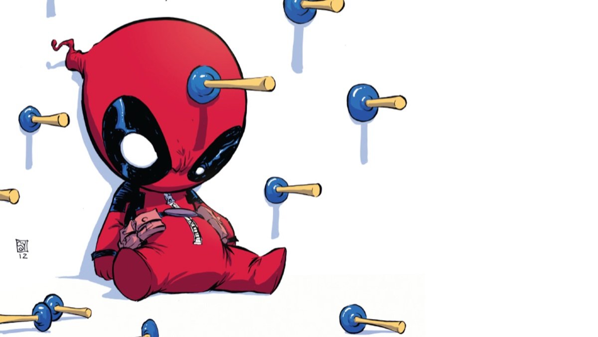Baby Deadpool variant cover from Marvel.