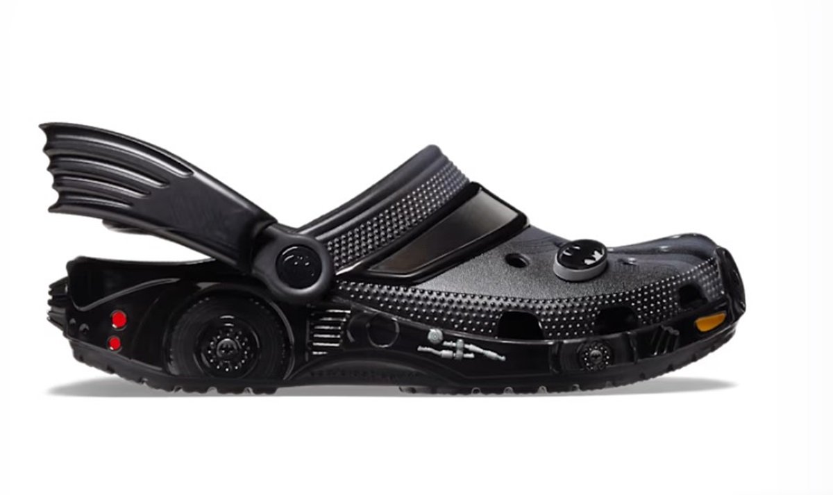 Batmobile Crocs side view.