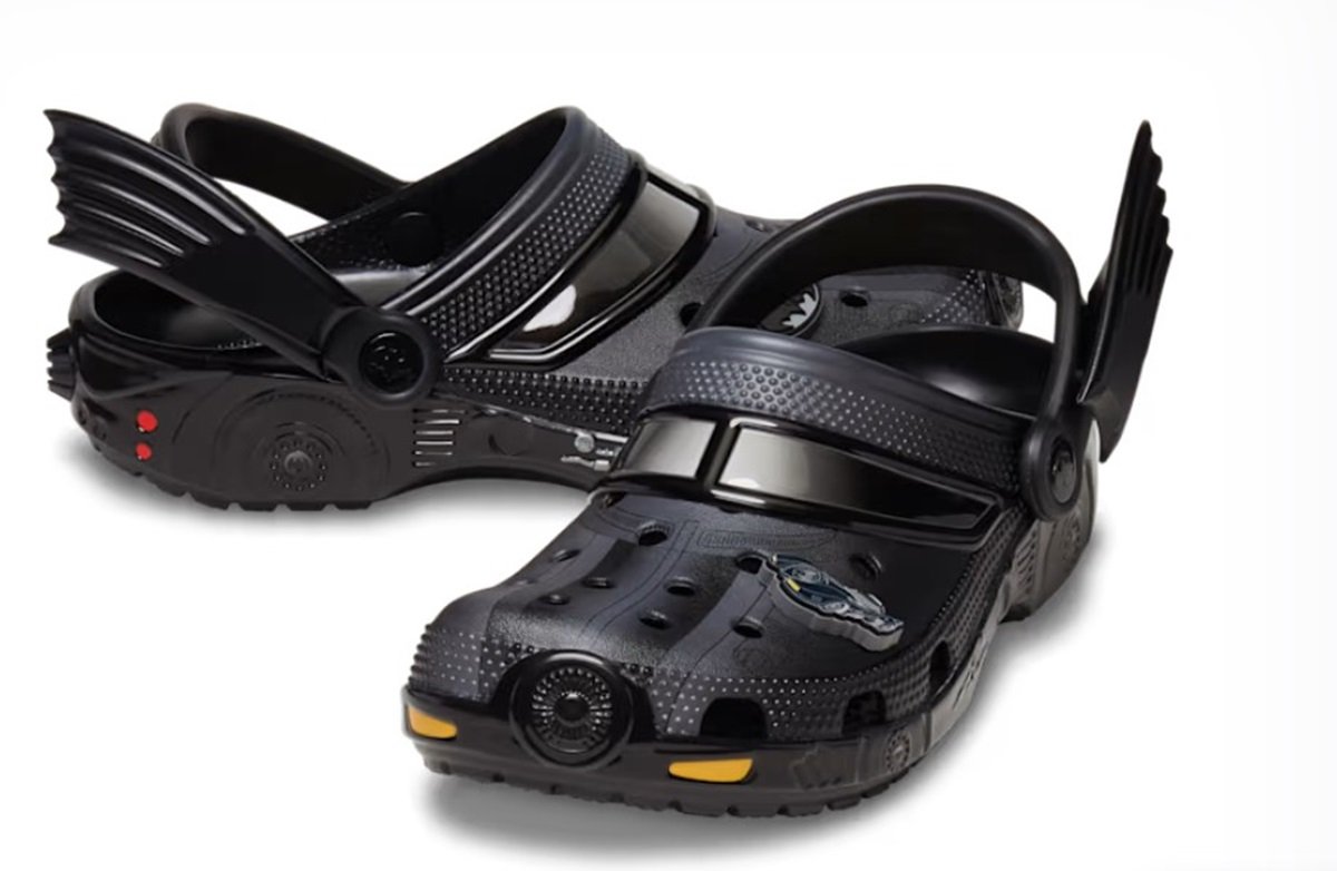 Pair of Batmobile Crocs.