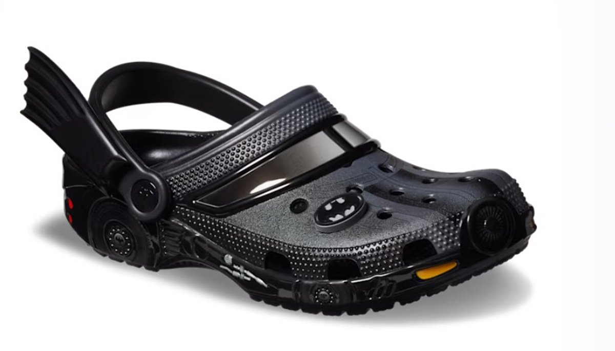 Batmobile Crocs, single shoe.