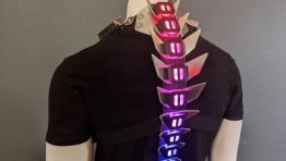Cyberpunk Your Spine with This Glowing Armor