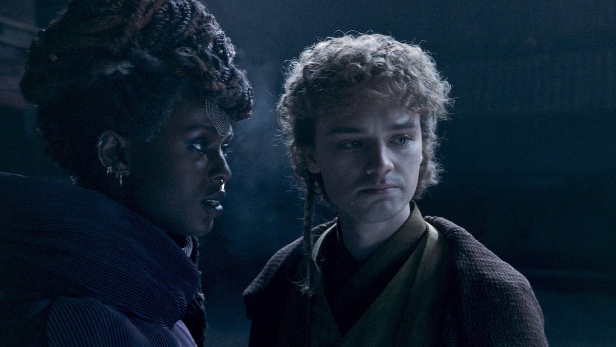 Mother Aniseya whispers to Torbin on The Acolyte