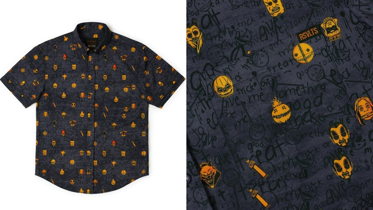 Trick 'r Treat Halloween Rules button up shirt from RSVLTS.