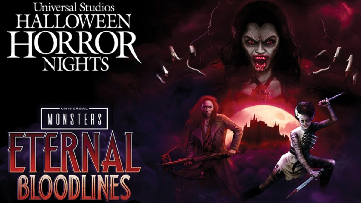 Logo art for Universal Monsters: Bloodlines from Universal Hollywood Halloween Horror Nights 2024.