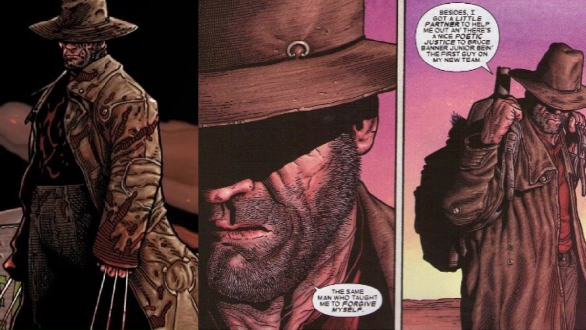 Wolverine in his Old Man Logan look from the comics.