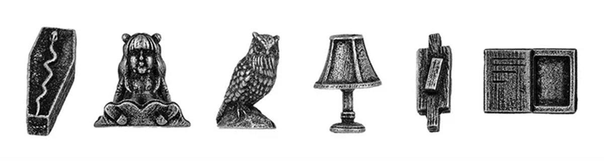 What We Do in the Shadows Clue game pieces.